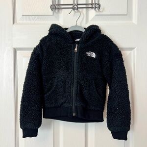 The North Face Kids Suave Oso Full-Zip Fuzzy Sherpa Teddy Fleece Hoodie 3T